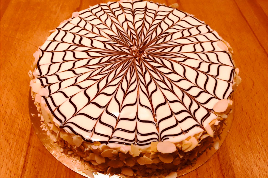 Оформлення торту (декор) простий - класичний | Торт Естерхазі