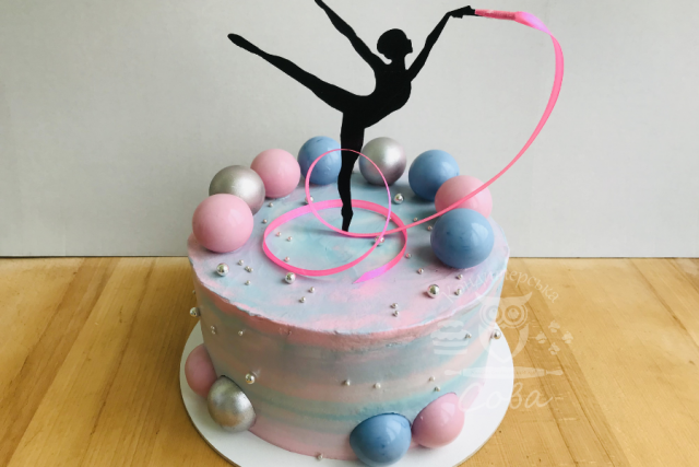 Торт для дівчинки "Гімнастка" | Торт на замовлення