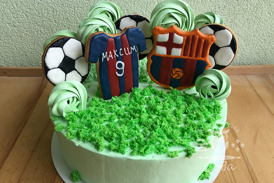 Торт на День народження для хлопчика - Футбольний