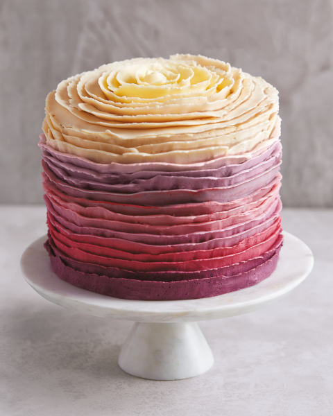 Торт декорований рюшем| Тренди дизайну тортів 2018-2019 | Блог | Торт на замовлення