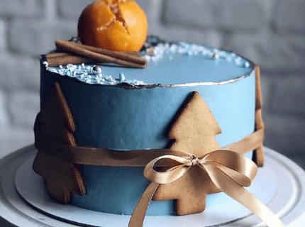 Декор тортів на Новий рік | Торт на замовлення у Львові