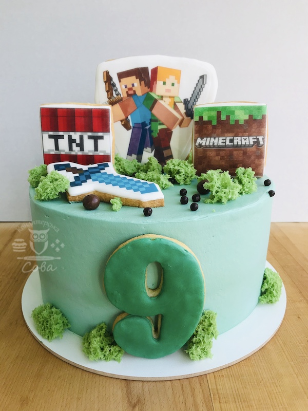 Торт для хлопчика Minecraft на замовлення