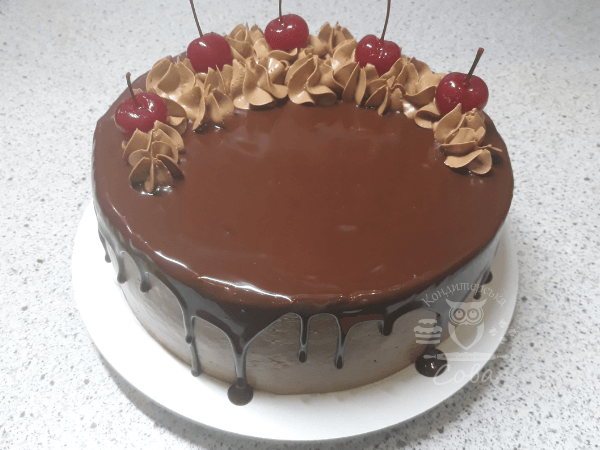 Готовий торт П’яна вишня - рецепт | Торт на замовлення у Львові